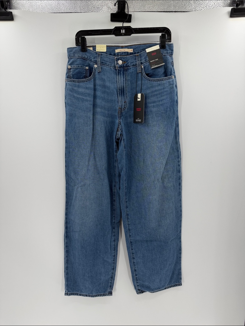 Levi's Women's Baggy Dad Jeans Cotton Linen - Med Wash - 28 - New with tags